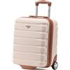 Flight Knight Valigie Rigide in ABS leggere a 2 ruote - Bagaglio a mano approvato per oltre 100 compagnie aeree come British Airways, Ryanair e easyJet, valigia da cabina 45x36x20cm