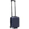 R.Leone Valigia 40x30x20cm Trolley Bagaglio a Mano Wizzair Vueling 2 Ruota in ABS 20374FR (Blu, 40X30X20cm 2Ruota)