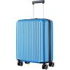 R.Leone Ryanair 55x40x20 cm Valigia Trolley Bagaglio a mano 4 Ruote in ABS Autonomo 999 (Azzurro, Valigia 55x40x20 cm)