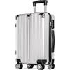POSH Valigia da viaggio 68x44x26 cm - Trolley leggera da 3,2 kg in ABS - Capacità da 62,5 L con doppie ruote silenziose a 360° - Bagaglio stabile con lucchetto a combinazione