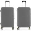 Cazqgoy 2pcs Custodia Protettiva per Valigia,Custodia protettiva per valigia, da viaggio, custodia elastica per bagagli, custodia protettiva（Grigio,XL:29-32Pollici）