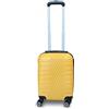 LBF EASY TRIP Bagaglio a Mano Ryanair 40x30x20 cm Ruote Removibili (Giallo)