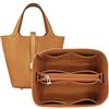 XIAOYIBAIHUOUK Borsa organizer foderata borsa portaoggetti borsa portaoggetti inserto borsa cosmetica portatile for Hermes Picotin 18/22/26(Brown B,Picotin 22)