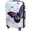 CELIMS - Valigia Grande 75 cm in Policarbonato | Valigia Grande 23 kg | Leggera | Bianco