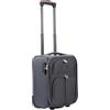 R.Leone Bagaglio a Mano 40x30x20cm Wizzair Vueling 2 Ruota in stoffa A16 (Grigio, XXS 40x30x20cm 2Ruota)