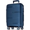 POSH Valigia XL 75×50×30 cm - Valigia rigida da 95 L in polipropilene - Trolley leggero da 4,0 kg con serratura TSA e doppie ruote silenziose a 360° - Robusta grande bagagli da stiva con ruote