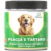 TICALBAK Cane Placca e Tartaro, Polvere Denti Cane Appetibile, Integratore Naturale Formulato in Italy Migliora l'Alito Cane, Polvere Denti Cane e Gatto con Alga Ascophyllum, Puliza Denti Cane (100g)