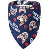 ICEMOOD Bandana per Cani San Valentino - "Bacia un Toro", dolce motivo French Bulldog, con bottone a pressione, per cani di piccola e media taglia (2-14 kg)