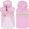 FUNAT Poncho per Cani di Grossa Taglia con Cappuccio, Impermeabile Riflettente per Cani, Cappotto per Cani Impermeabile