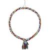 Cosiki Shopping Pazzo Altalena per pappagalli, Anello Circolare Corda Altalena Colorata Giocattolo da Masticare Giocattolo per Pappagallo Supporto per posatoio, Riduci Lo(Large Diameter 25cm)