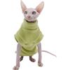 DUOMASUMI Giacchetto con Cappuccio per Gatti Sphynx, Devon Rex, Cornish Rex e Peter Bald Cat, Verde Scuro, Small, Poliestere, Isolante, Inverno e Autunno