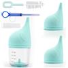 Sinbana 5pz Kit Allattamento con Biberon Gattini, Inclusi Spazzola Pulizia Biberon Tettarelle Ricambio in Silicone Alimentatore Kit Alimentazione per Animali Riutilizzabile per Gattini