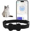 liiyiela Collare GPS Tracker per gatti, senza canone mensile, collare GPS per gatti di piccola taglia, per funzione Apple Find (applicabile a iOS e Android), Cat Tracker
