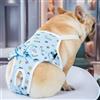 EONANT biancheria intima sanitaria in cotone del cane, elastico riutilizzabile morbido animale domestico fisiologico pantaloni cintura pannolino regolabile tracolla, cane Bulldog francese Poodle
