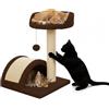 Avilia Tiragraffi per Gatti 50 cm con Piattaforma Imbottita in Sisal Naturale - Albero Tiragraffi Compatto con Pallina Pendente, Ideale come Giochi Gatto e Trespolo per Relax in Casa