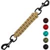 PetBonus Clip per collare per cani, nastro di sicurezza fatto a mano, collare spinato a doppia estremità (Beige)