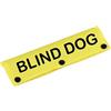 LEVLO Guinzaglio per cani con problemi visivi, toppa per identificazione del cane cieco, giallo, 1,8 m, cani di taglia media e grande