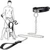 QiKKago 🅑🅓🅢🅜 Collare Classico In Pelle Nera Per Animali Domestici, Accessori Per Animali Domestici, Regali Per Uomini E Donne
