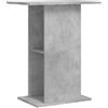 vidaXL Supporto per Acquario in Cemento Grigio 60,5x36x72,5 cm in Legno ingegnerizzato