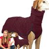 Generico Cappotto Whippet | Cappotto con levrieri tinta unita | Maglione Whippet elasticizzato | Maglione per animali domestici levrieri caldo autunno inverno per feste di vacanza di cani di