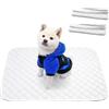FANSU Set da 2 Tappetino per Cani Lavabili, Assorbenti Tappetini Igienici per Cani, Tappetino per Addestramento del Cane Riutilizzabile, Traversine Cani Tinta Unita (45X60cm,Bianco)