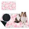 Mateju Tappetini igienici Lavabile per Cani, Tappetino per Addestramento del Cane Riutilizzabile, Assorbente Antiscivolo Tappetini per Animali Domestici, Gatti, Conigli (60x45cm,Cuore Rosa)