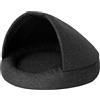 PillowPrim Cuccia 2 in 1 per cani e cuccia per cani, cuccia per cani, cuccia per cani, cuccia per cani, posti letto, mobili per animali, nero, XL: 100 x 100 x 62 cm