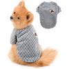 SELMAI Maglioni per Cani di Piccola Taglia Morbido Caldo Soffice Maglione Cucciolo Chihuahua Cappotto Bassotto Peluche Abbigliamento Gatti Animali Domestici Antivento Freddo in Inverno Grigio S