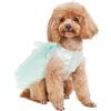 UOSIA Abito da ragazza per cane verde Chihuahua Yorkie con gonna Tutu e pizzo multistrato, abbigliamento per damigella d'onore e prom