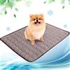 NIBESSER Tappetino Refrigerante per Cani Taglia Media Tappetino Rinfrescante per Gatti Impermeabile Antiscivolo Tappeto Refrigerante Cane per Cuccia Casa Viaggio Auto，M-60x50cm，Marrone