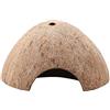 HEEPDD Cuccia Rettili in Noce di Cocco Naturale 12 cm Diametro 7 cm Altezza, Grotta per Tartaruga Lucertola Serpente Ragno Geco, 3 Ingressi di 4 cm Umidità 80% per Mutazione di Pogona e Gecko Leopardino