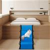 VIIROUD Scala per cani, piccola o grande, marcatura fosforescente, rampa pieghevole per auto, ideale per le articolazioni, adatta a tutte le auto, superficie antiscivolo, blu