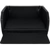 Velinda Trasportino auto per cani materasso bagagliaio letto macchina cintura 100x70cm (colore: nero)