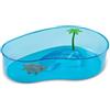 OISE ART STORE Trade Shop - Tartarughiera Classica per Tartarughe d'Acqua con Palma 40 X 27,5 X H 9,5 Cm
