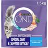 Purina One - Cibo speciale al merluzzo e trota con appetito difficile per gatti 1,5 kg