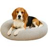 Dorian Home - Cuccia Cane Interno e Cuccia Gatto Tonda, Cuscino Cane Gatto Antiscivolo - Cuscino per Cani e Gatti Lavabile Taglia Grande, Media, Piccola, Lettino Cani Morbido, Letto Peloso a Ciambella