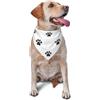 Sipeigyd Bandane per cani con zampa di cane bianca nera Bandane per cani Bandane per cani regolabili Bandane per cani Bandane per cani Bandane per cani Triangolo Bandana bavaglini per animali