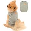 Paideful, maglietta britannica per cani di piccola taglia, a righe, con vestibilità aderente, in cotone morbido, per ragazzi, cuccioli, cani, gatti, top estivo, per chihuahua, yorkie, abbigliamento