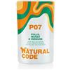 Generico Natural Code Umido Gatto Adult gusto POLLO,MANZO e VERDURE, Numero P07, morbidi SFILACCETTI in acqua di cottura per gatti adulti di tutte le taglie, altamente digeribile | 12 bustine da 70 gr