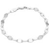 Tuscany Silver Bracciale donna in argento sterling, maglie piatte specchiate 4,8 mm, lunghezza 18 cm / 7