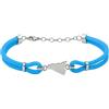 amorili Bracciale Sicilia Uomo Donna in Acciaio Inox e Corda Nautica | Simbolo Isola Siciliana | Gioiello Artigianale Marinaro | Idea Regalo Made in Italy (turchese)
