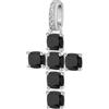 Brosway Charm Donna in Argento e Mystery Black con Simbolo Croce | Collezione Fancy - FMB120