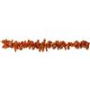 sicilia bedda - Bracciale frangia in Corallo rosso del Mediterraneo - Argento 925 - Prodotto realizzato a mano. (Argento 925, placcato oro18 kt.)