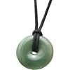 agathe création JCA1731 - Collana con ciondolo a forma di giada cinese, con pietra di giada naturale, portafortuna, diametro 23 mm