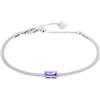 Generic Bracciale Donna Marlù Sparkles 31BR0010-P in Acciao Silver con Zircone Viola
