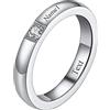 FaithHeart Anello con Pietra Portafortuna Granato/Ametista/Acquamarina/Smeraldi/Topazio Pietre Colorate Birthstone Anello Personalizzato Nome Saluti Incisione 18K Oro Placccato