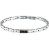 Morellato Bracciale Uomo in Acciaio, Zirconi Neri, Collezione Urban - SABH41