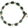 Gerba Bracciale realizzato con filo cerato, pietre dure, murrine e arg925