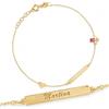 Sakrami Bracciale in Oro con Angioletto e Cuore per bambina in oro 9 kt Kids Collection + Gioiello con scatola Personalizzata + Idea Regalo per Bambina per Nascita, Battesimo e Comunione Occasioni Speciali