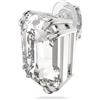 Swarovski Orecchino a Clip Mesmera, Singolo, Cristallo Taglio Octagon, Bianco, Placcato Rodio